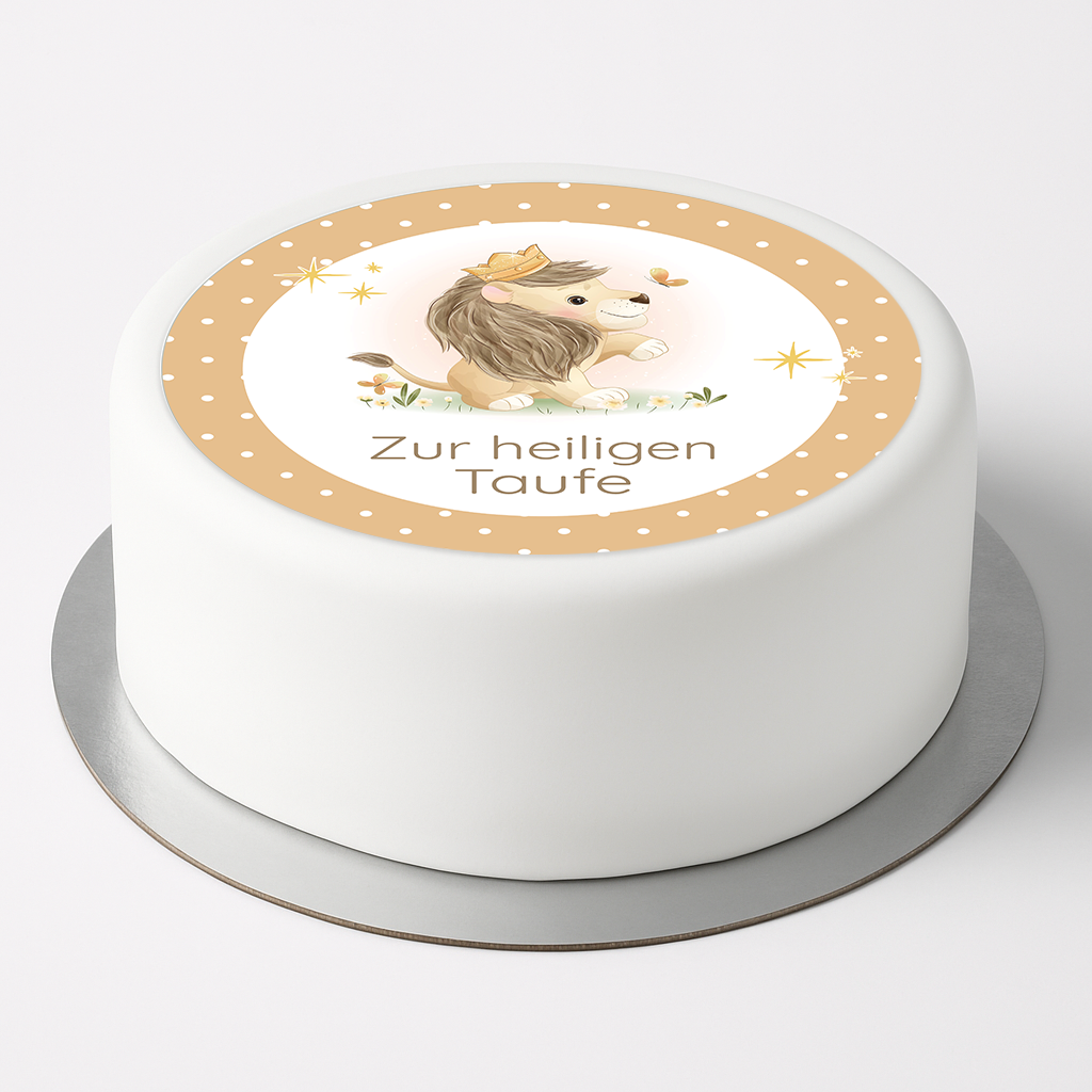 Tortenaufleger Geburtstag 'Sternzeichen Löwe Symbol'